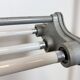 Grey Industrial Hanging Tube Light from Polam Gdansk, 1970s
