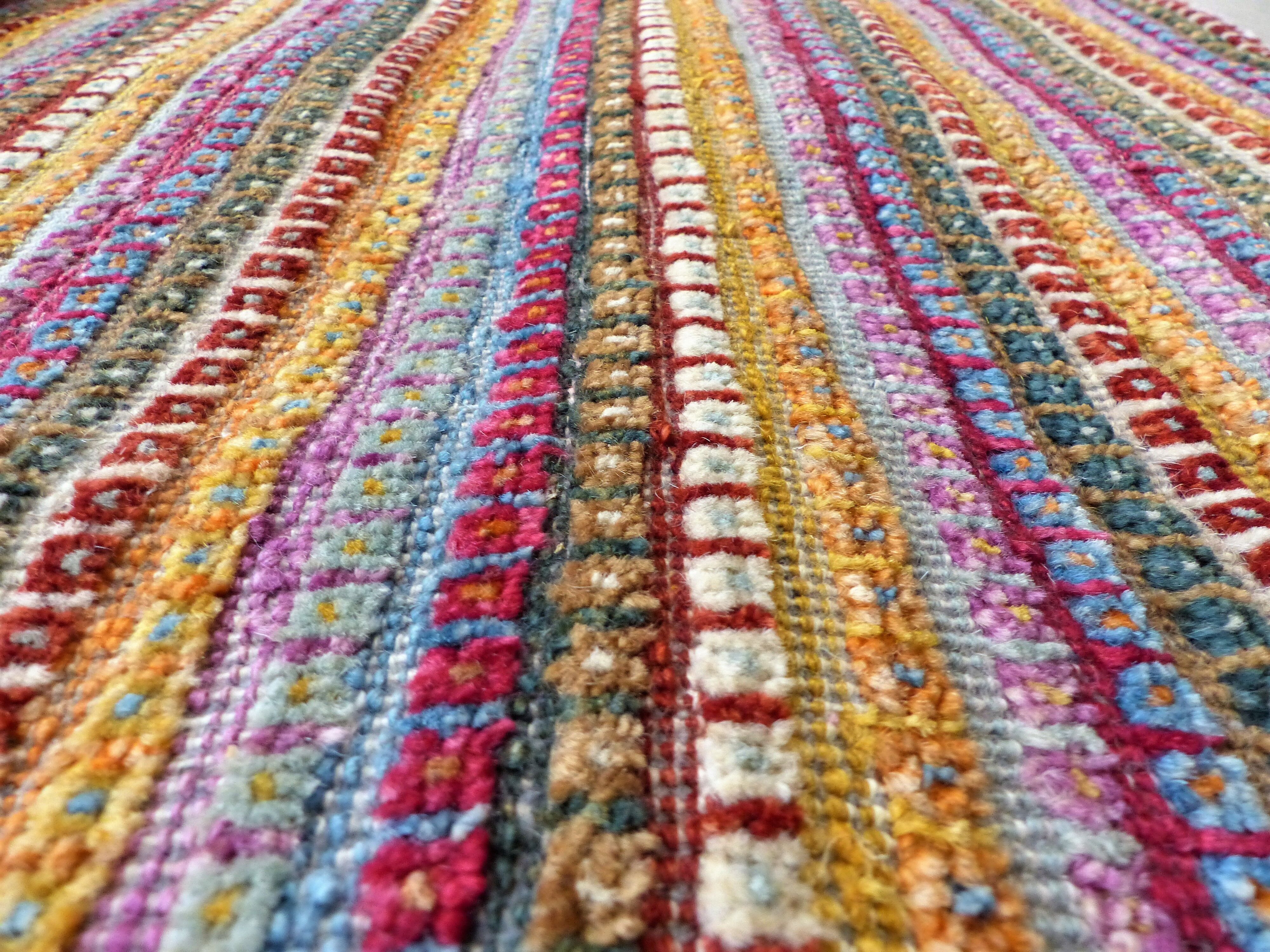Multicolor tribal Gabeh 243 x 301 cm