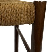 Vintage chair from the 70s minimalist design in wood and paper cord
