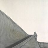 Original lithograph by alain le foll, fortifications, 1978