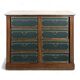 Notary cabinet topped with a Carrara marble.