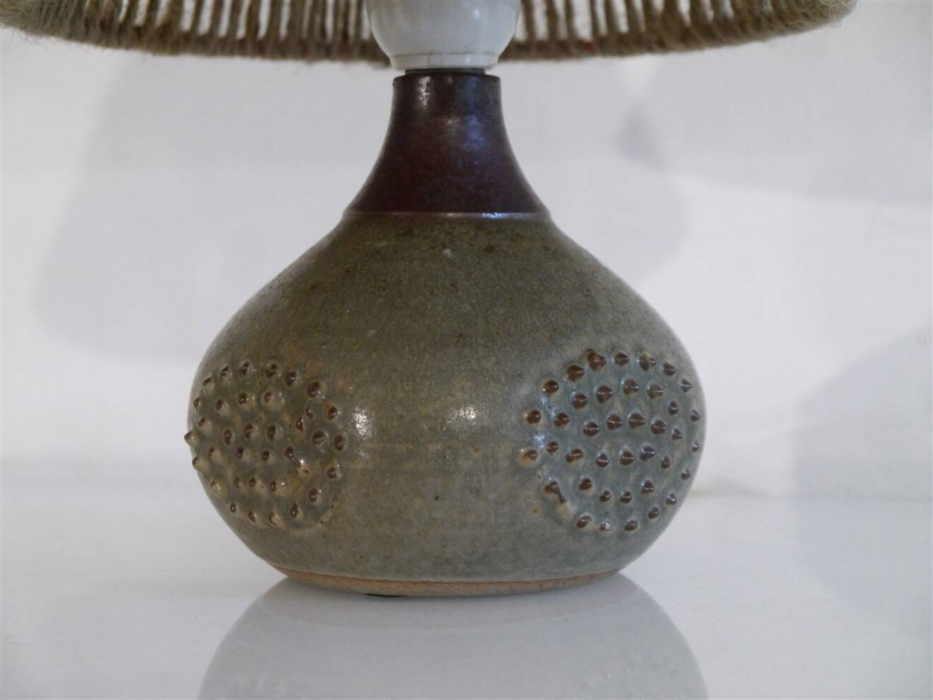 Swedish ceramic lamp by Rolf Palm, 1960s