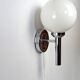 Pair of chrome wall lights