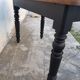 Table de bistrot piètement noir