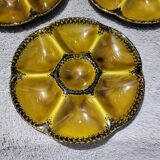 Authentic old vintage oyster set signed Gien France