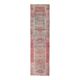1970s vintage Turkish hand-knotted wool cotton red runner rug 91x354