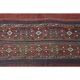 1970s Turkish hand-knotted wool cotton red kilim area rug 123x145