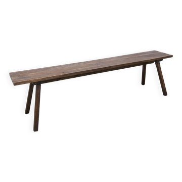 Banc artisanal 1960 brutaliste 175cm