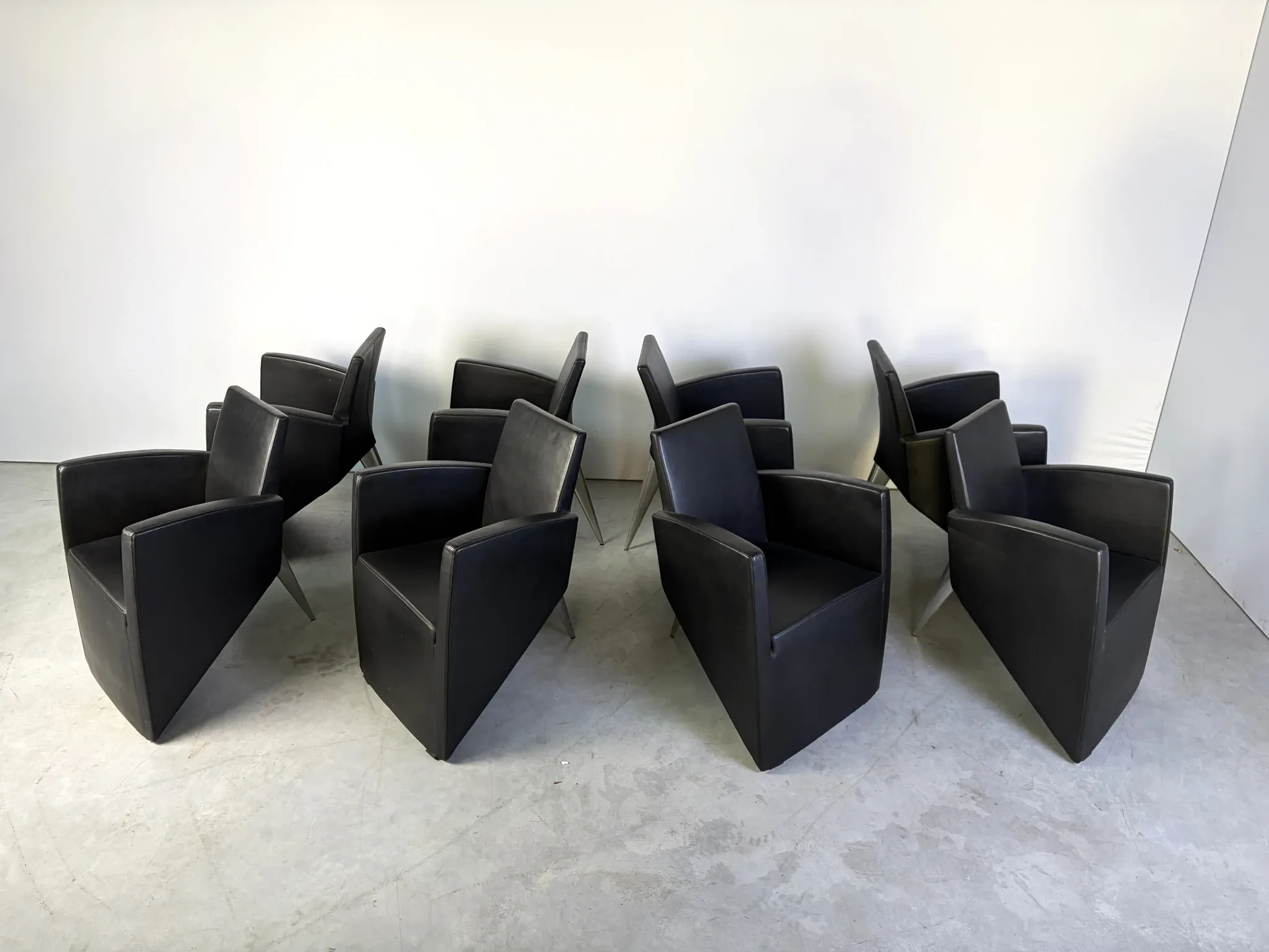 J. Lang armchairs by Philippe Starck for Driade, 1980s, set of 8