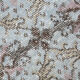 Light blue floral carpet 203x118cm