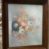 Canvas on original frame