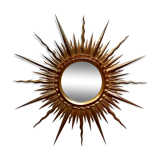 Gilded sun mirror diameter 83cm