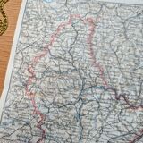 Printed in 1928, map of Luxembourg