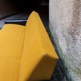 The 1970s gold and black Daybed couch