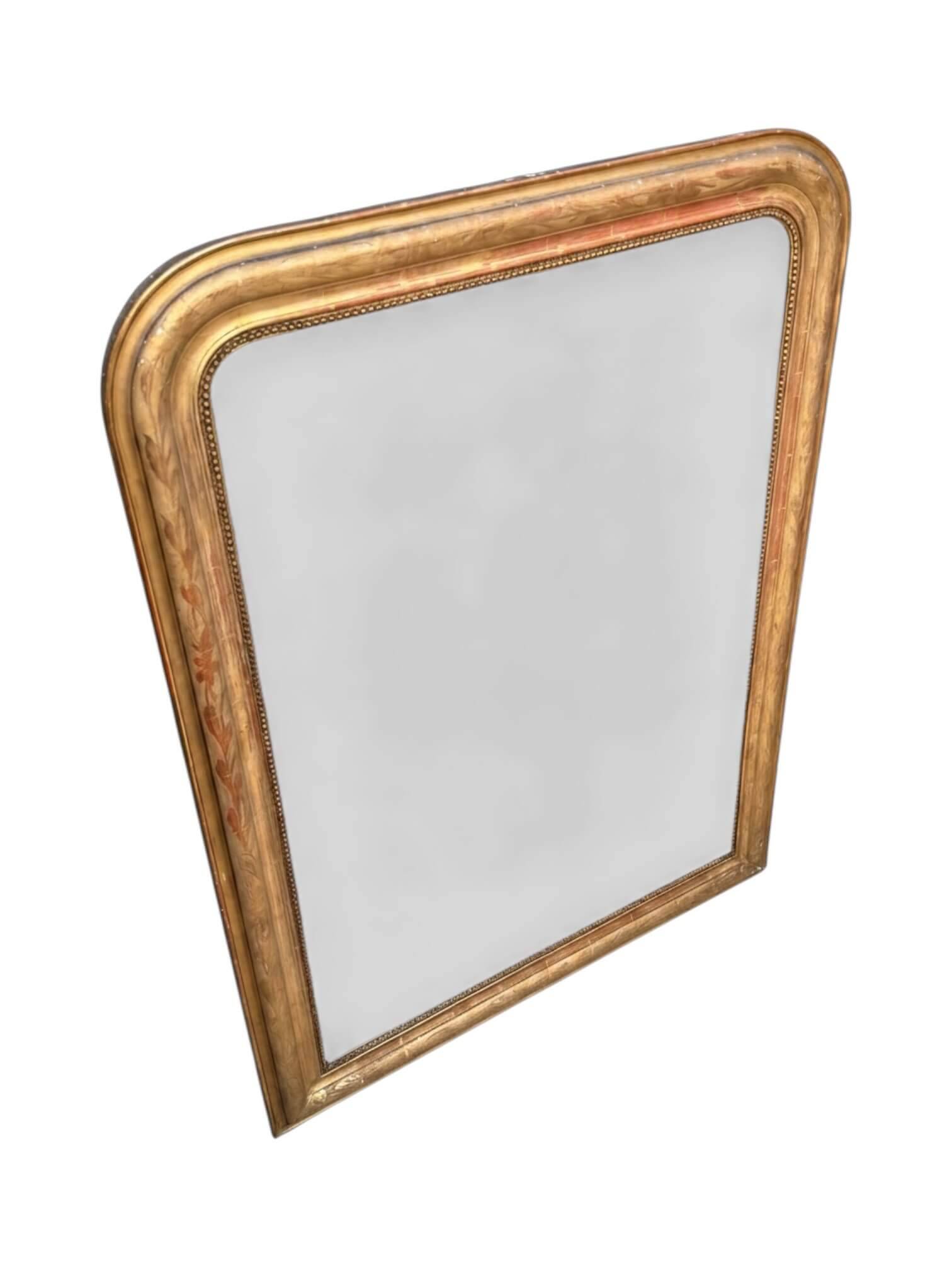 Miroir de cheminée Louis Philippe 89 cm x 120 cm