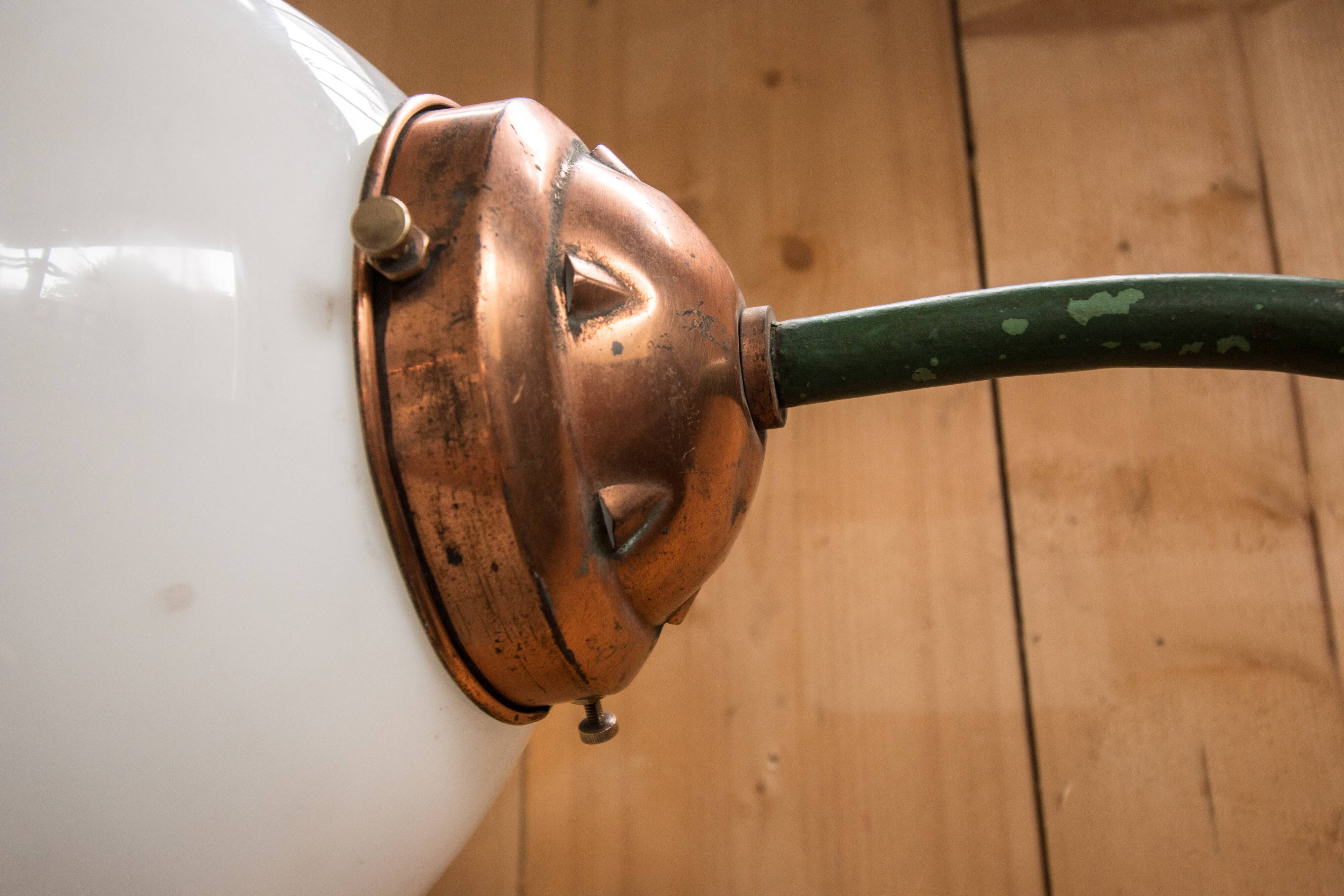 Large swan-neck wall light