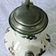 Ceramic belly pitcher lid and spout closed capodimonte chimeric decoration