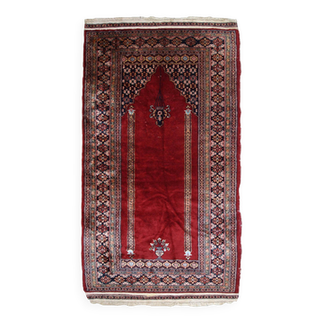 Tapis Vintage Bukhara en Laine, Années 1960, Éclat et Tradition