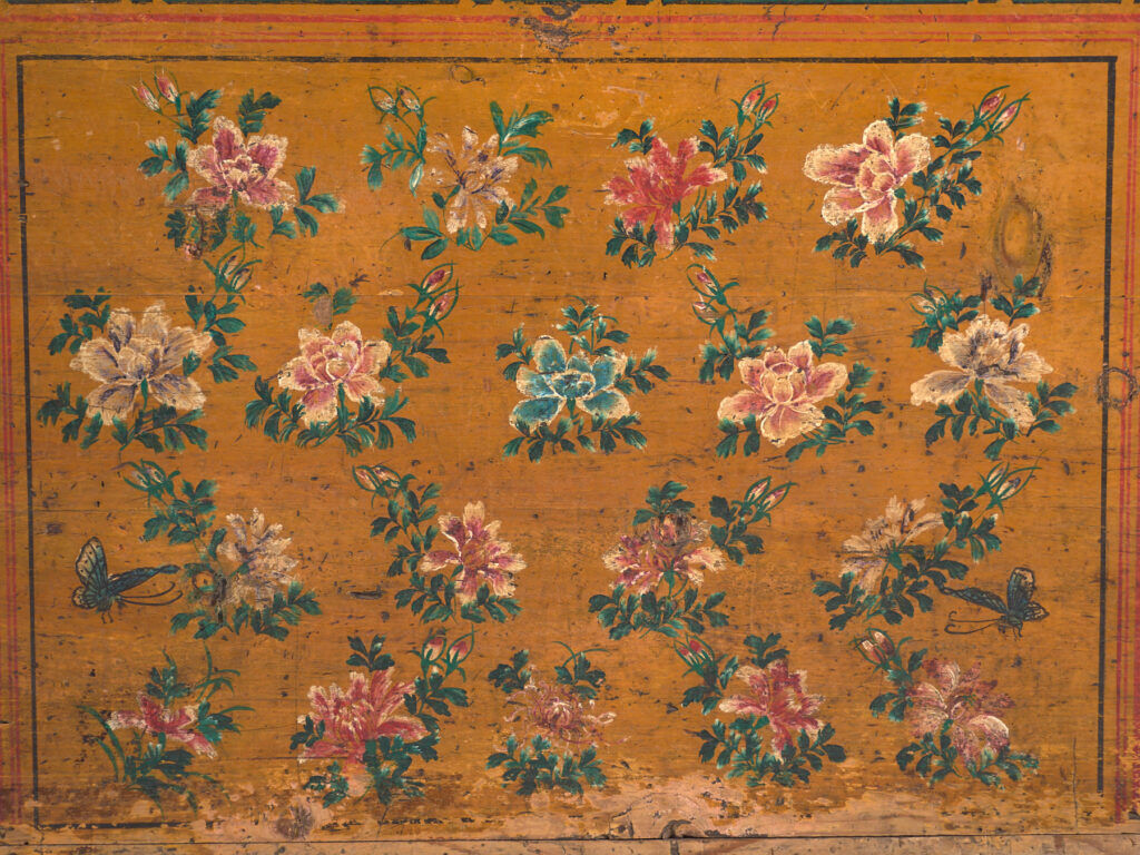 Coffre chinois avec peinture originale – Chine, vers 1900