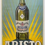 Original canvas poster "Aristo the King of Anise" 60x98cm 1930