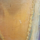 Oil portrait on canvas carved wooden frame