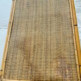Vintage rattan trolley