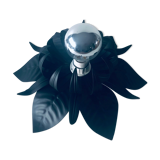 Black metal flower ceiling light