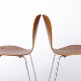 Set of 6 Vintage Stacking Chairs, 1960s, Teak - German Design