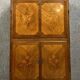 Louis XV style secretary in precious wood marquetry with floral decorations