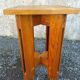 Vintage solid pine stool