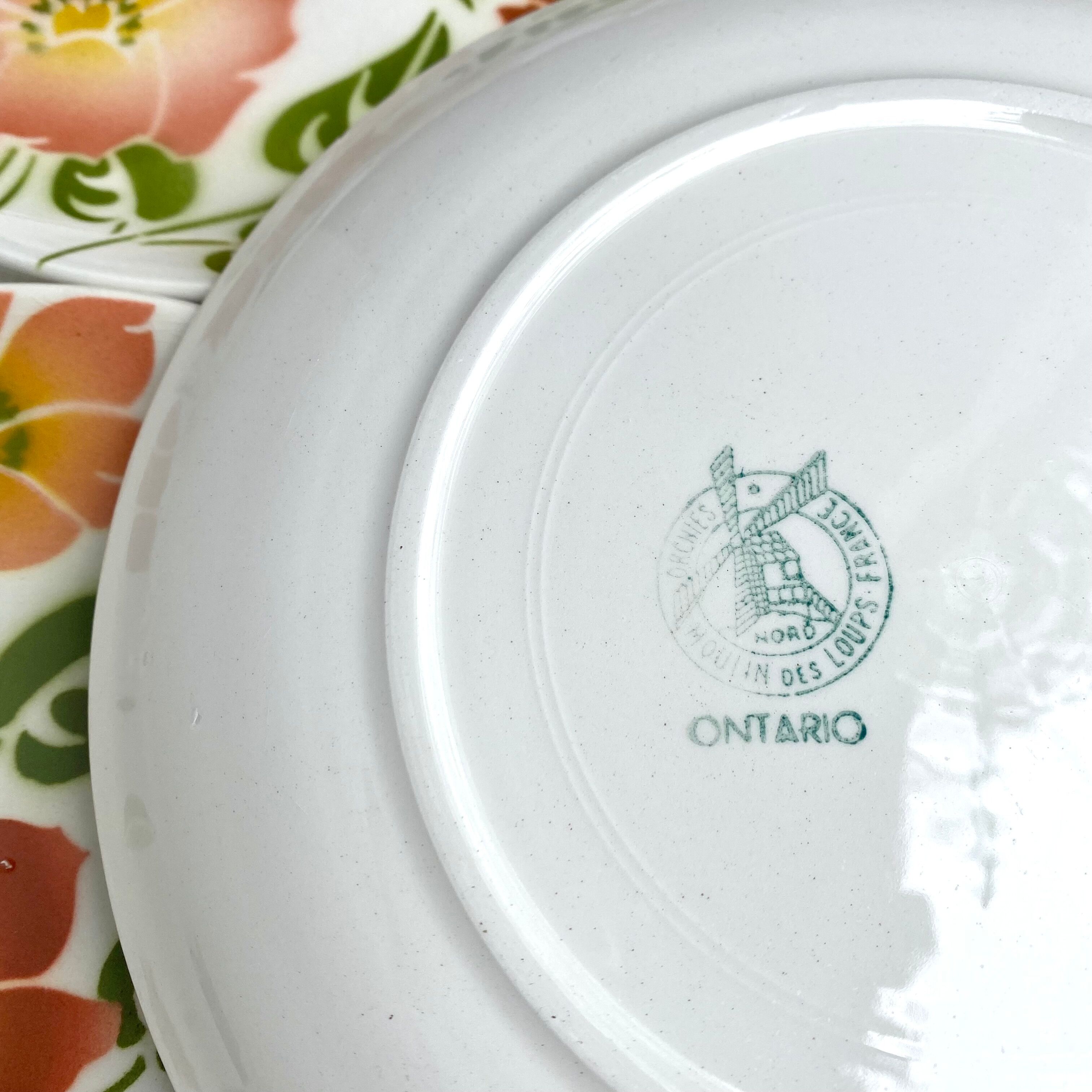 Dessert plates Moulin des loups Ontario