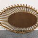Rattan eye mirror from the 50s/60s