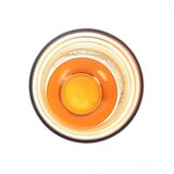 Egermann Czech crystal vase Bohemia Hand painted, gilded, circa 1980s.