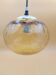 Suspension Parscot Globe amber