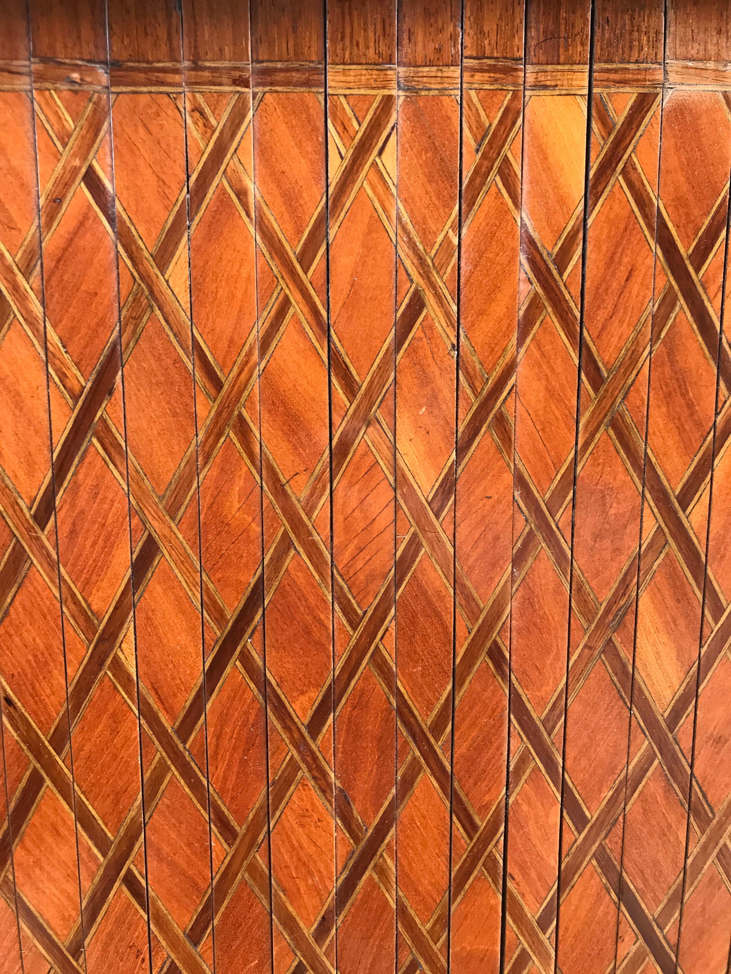 Furniture style Louis XV marquetry