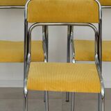 Pair of vintage Bauhaus chrome metal chairs