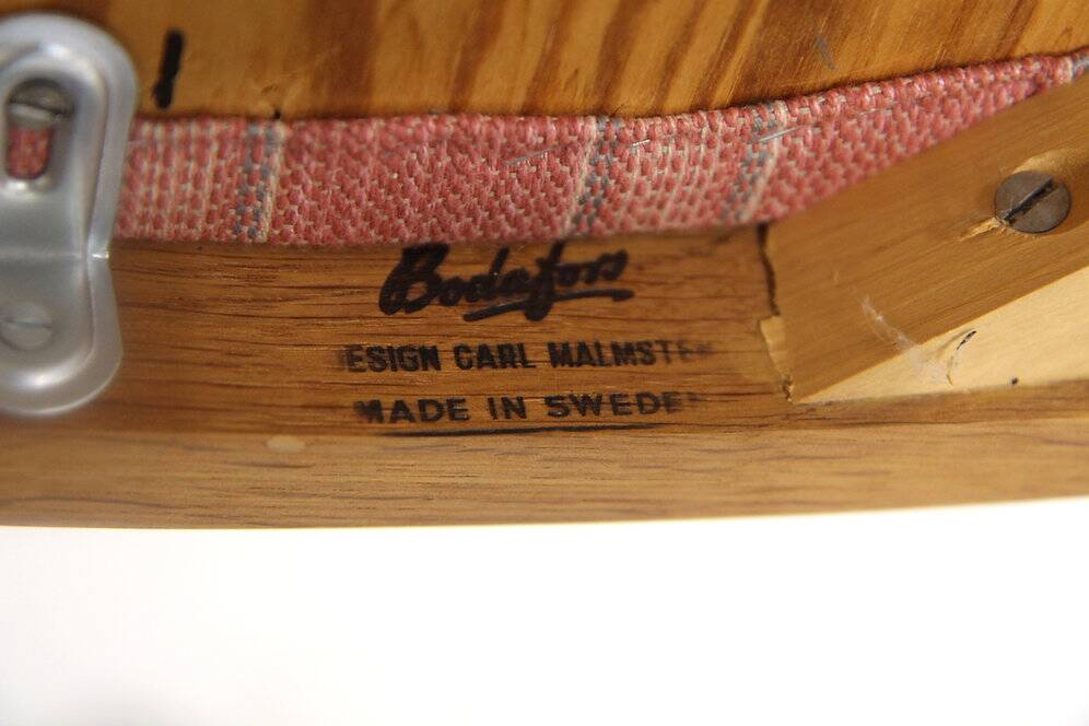 Set of 4 "Herregården" chairs, Carl Malmsten, Sweden, 1960
