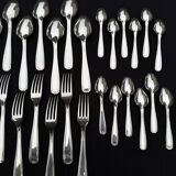 Alfenide 37-piece cutlery set for Christofle Saturne model