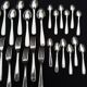 Alfenide 37-piece cutlery set for Christofle Saturne model