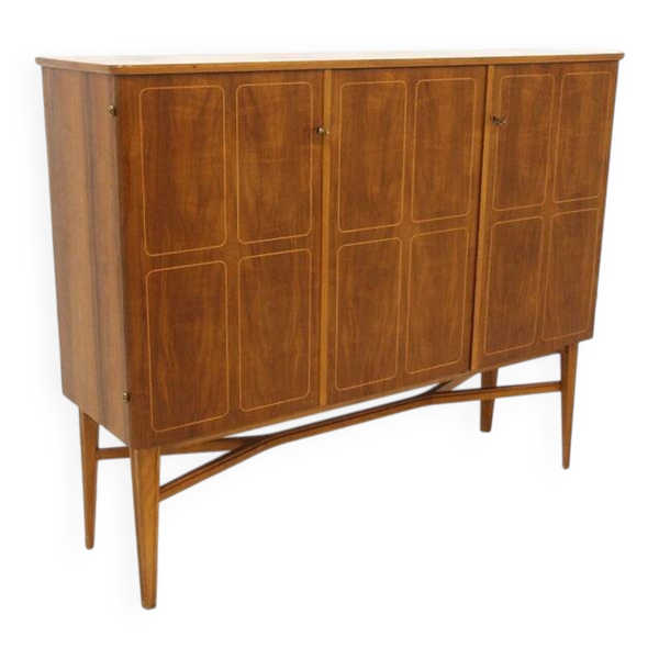 Enfilade scandinave en noyer, Suède, 1960