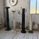 Set of 4 marble columns or pedestals.