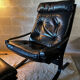 Scandinavian leather armchair