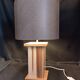 Handcrafted lamp in a contemporary style.