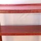 Burmese teak bookcase with original red patina