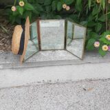 triptych barber mirror
