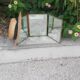 Miroir de barbier triptyque