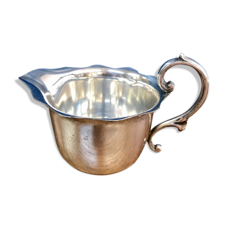 English milk pot in silver metal