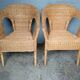 Paire de fauteuils rotin vintage