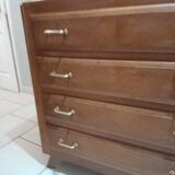 Old vintage chest of drawers Scandinavian compass feet