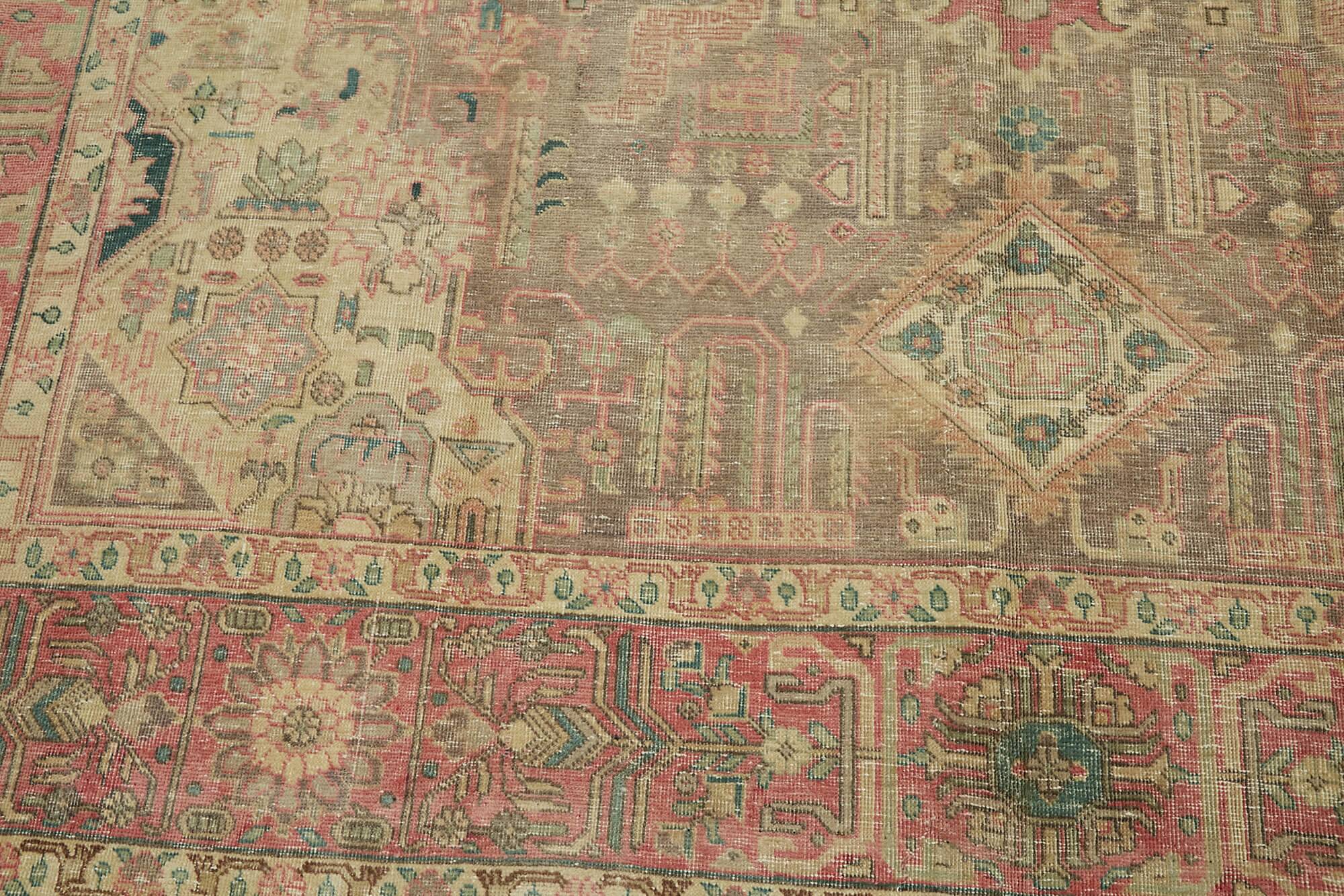 1970s 245 cm x 340 cm beige wool carpet